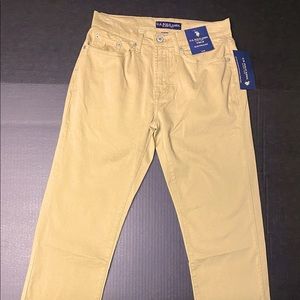 U.S. Polo Assn. Slim Straight Stretch Twill 5 Pocket Chino Pants Men’s W28/L3
